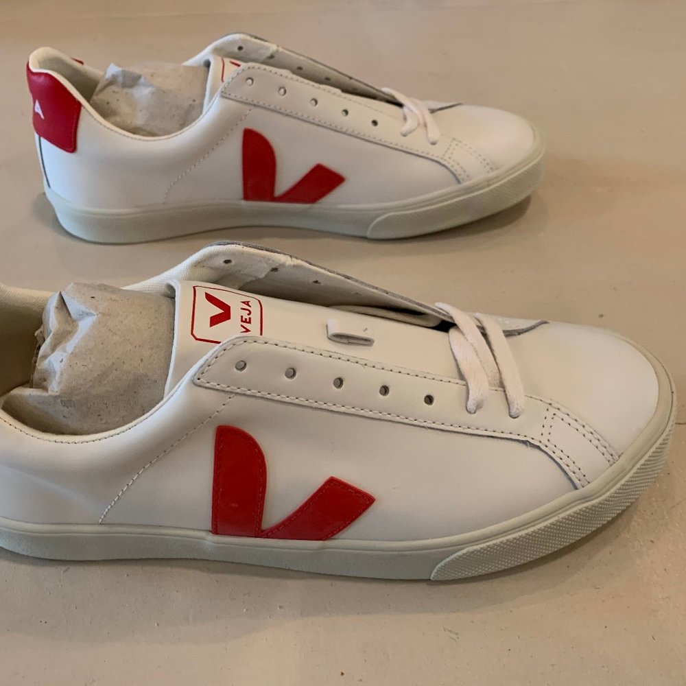 NEW Veja Men's Esplar Leather Extra White Pekin
